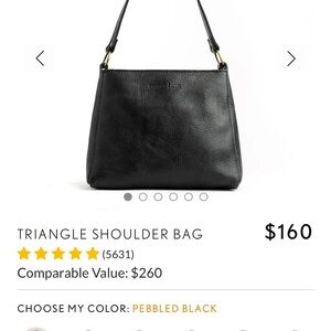 Portland Leather Triangle Shoulder Bag